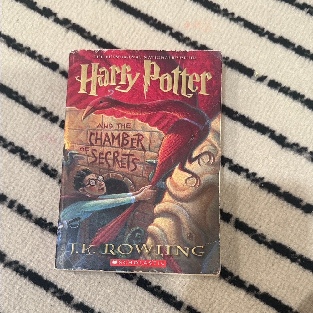 Scholastic Harry Potter Book with Red and Gold Cover